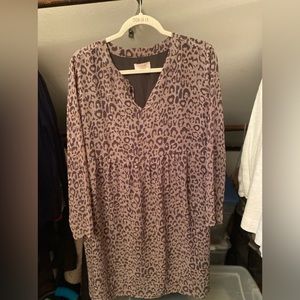 Leopard print dress